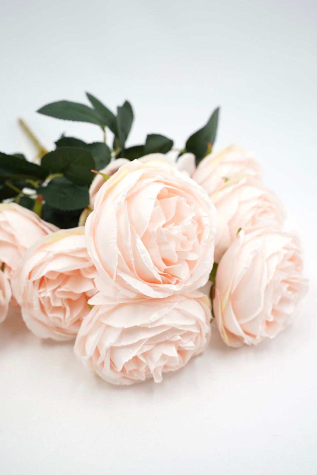 Blush Cabbage Rose Bush - 17.5" - Greenery MarketArtificial Flowers35133BLUSH