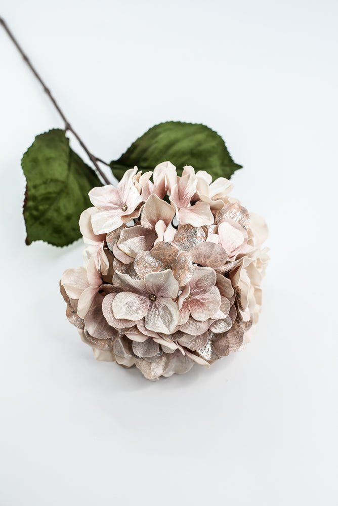 Blush Lux Velvet Hydrangea Spray - 29" - Greenery MarketXFS624-BS