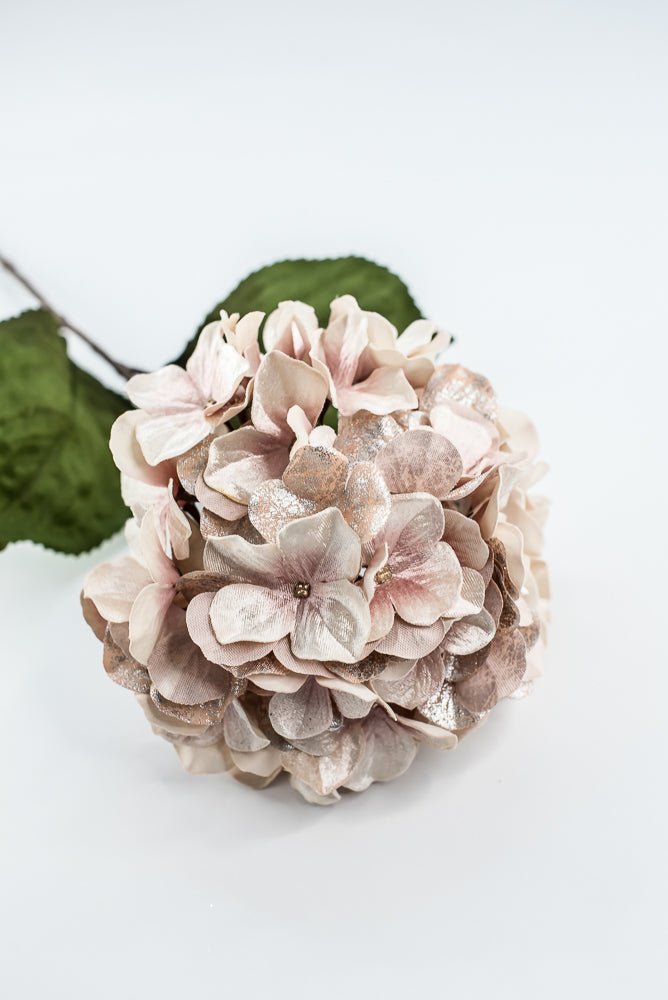 Blush Lux Velvet Hydrangea Spray - 29" - Greenery MarketXFS624-BS