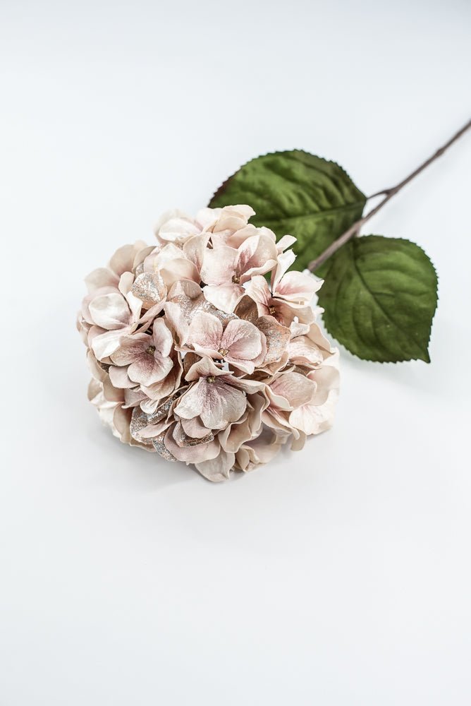 Blush Lux Velvet Hydrangea Spray - 29" - Greenery MarketXFS624-BS