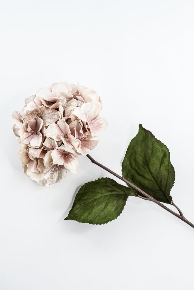 Blush Lux Velvet Hydrangea Spray - 29" - Greenery MarketXFS624-BS