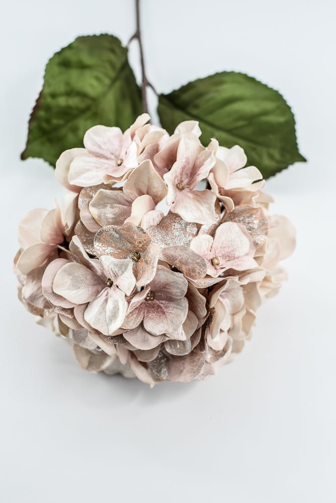 Blush Lux Velvet Hydrangea Spray - 29" - Greenery MarketXFS624-BS