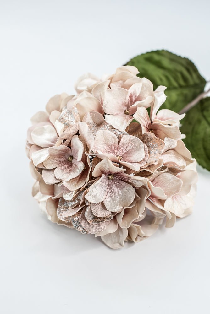Blush Lux Velvet Hydrangea Spray - 29" - Greenery MarketXFS624-BS
