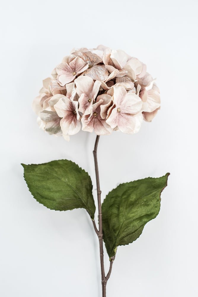 Blush Lux Velvet Hydrangea Spray - 29" - Greenery MarketXFS624-BS
