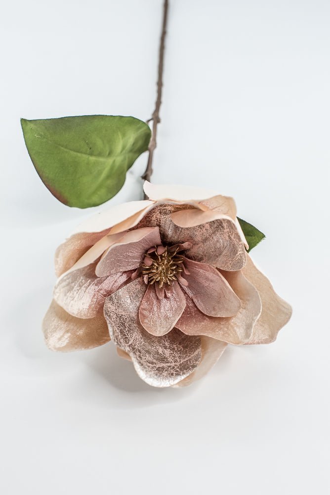 Blush Lux Velvet Magnolia Spray - 29" - Greenery MarketXFS620-BS