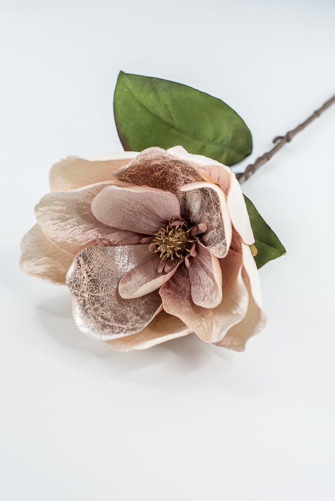 Blush Lux Velvet Magnolia Spray - 29" - Greenery MarketXFS620-BS