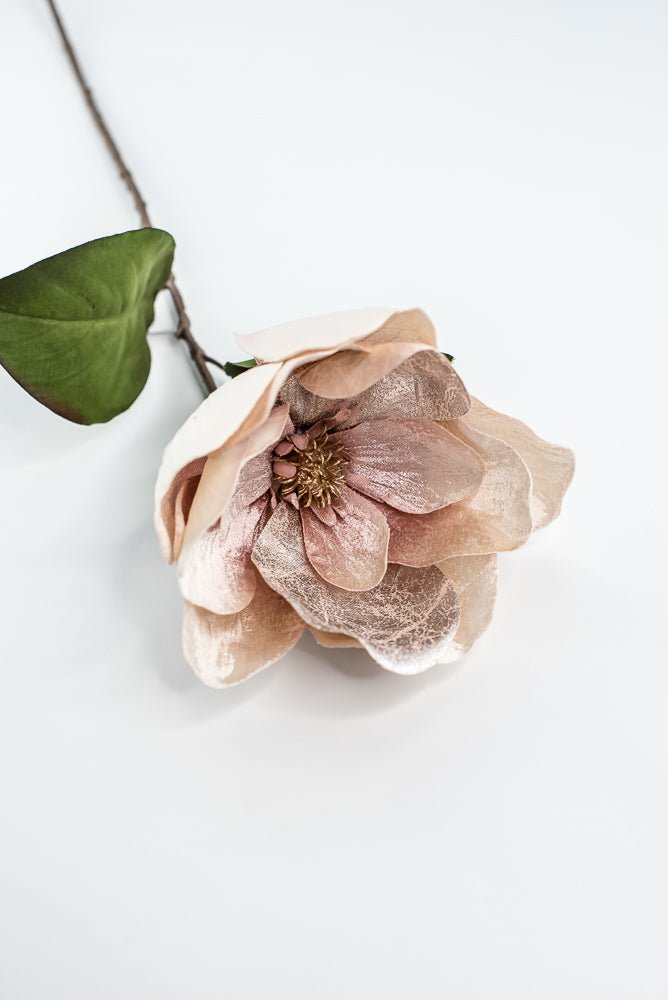 Blush Lux Velvet Magnolia Spray - 29" - Greenery MarketXFS620-BS