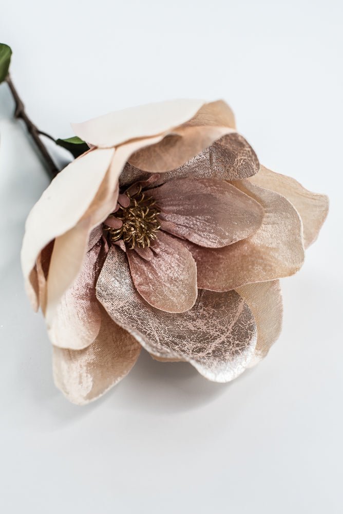 Blush Lux Velvet Magnolia Spray - 29" - Greenery MarketXFS620-BS