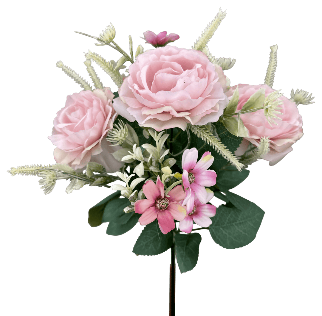 Blush Rose Bush - 15" - Greenery MarketArtificial Flowers35163BLUSH