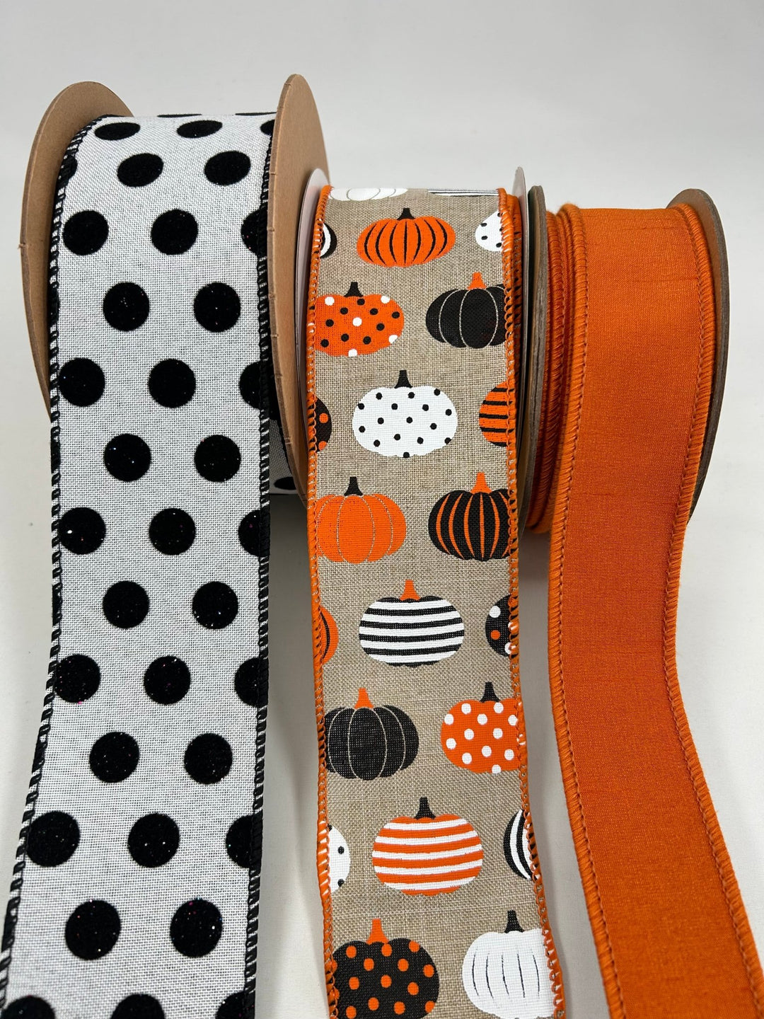Bow Bundle Halloween Fall x 3 ribbons - Greenery MarketRibbons & TrimHallowPumpX3