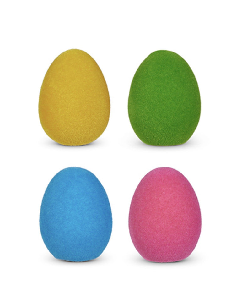 Bright Flocked Egg - 5.5" - Greenery Market4516187