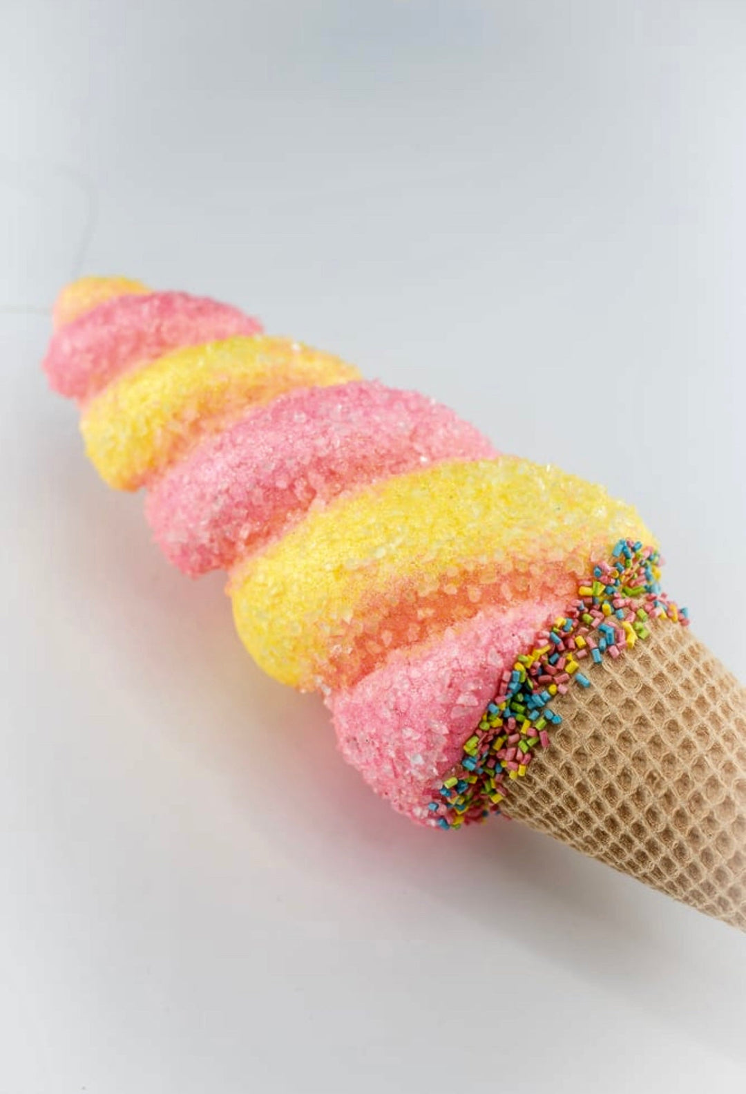 Bright pink and yellow ice cream cone - Greenery MarketPicks63395PKYW