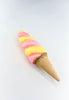 Bright pink and yellow ice cream cone - Greenery MarketPicks63395PKYW