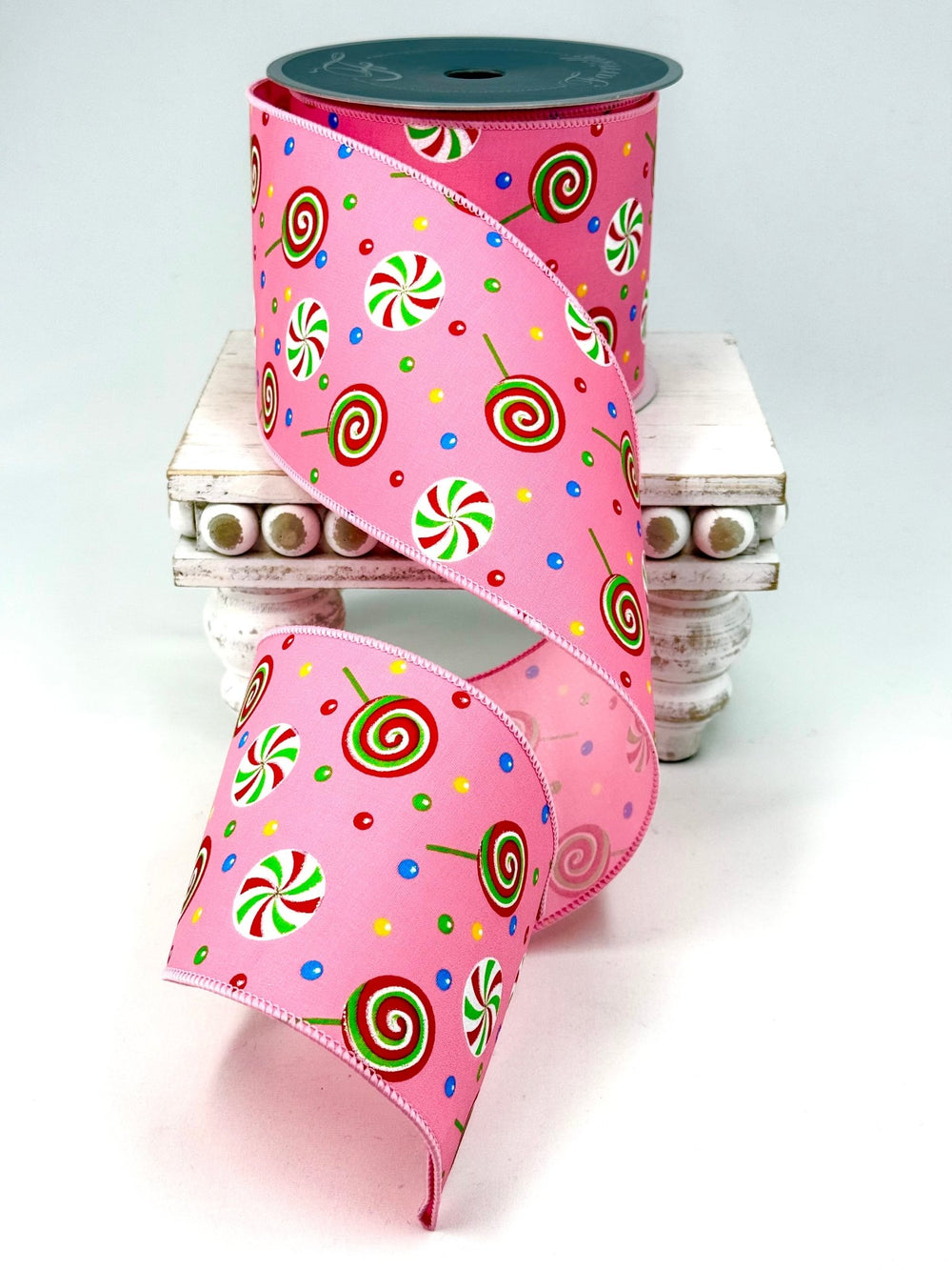 Bright Treats Pink Candies Farrisilk Wired Ribbon - 4" AS - IS - Greenery MarketRibbons & TrimRA816-14
