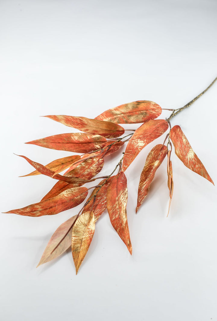 Bronze & Gold Metallic Eucalyptus Leaf Spray - 31" - Greenery MarketXDS320-BZ/GO