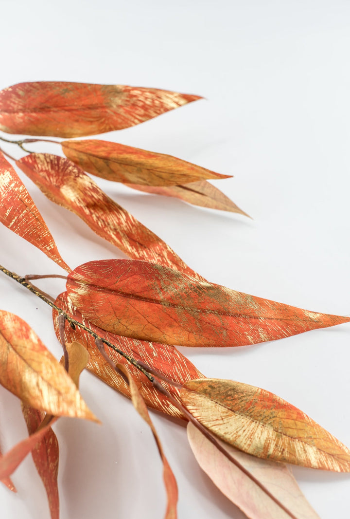 Bronze & Gold Metallic Eucalyptus Leaf Spray - 31" - Greenery MarketXDS320-BZ/GO