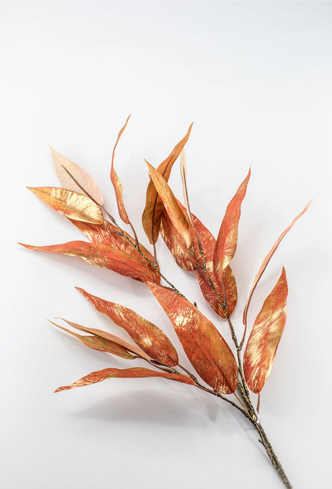 Bronze & Gold Metallic Eucalyptus Leaf Spray - 31" - Greenery MarketXDS320-BZ/GO