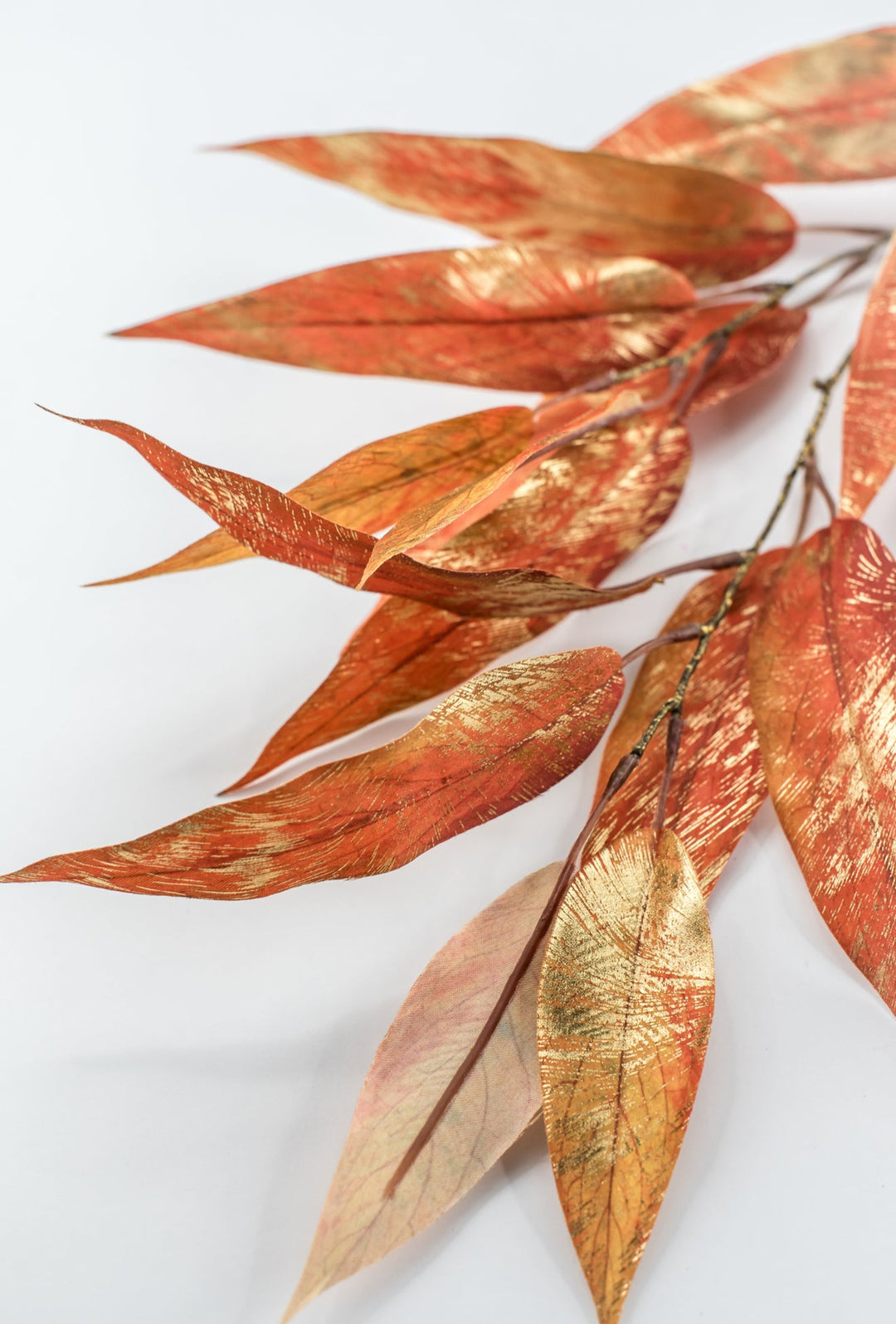 Bronze & Gold Metallic Eucalyptus Leaf Spray - 31" - Greenery MarketXDS320-BZ/GO