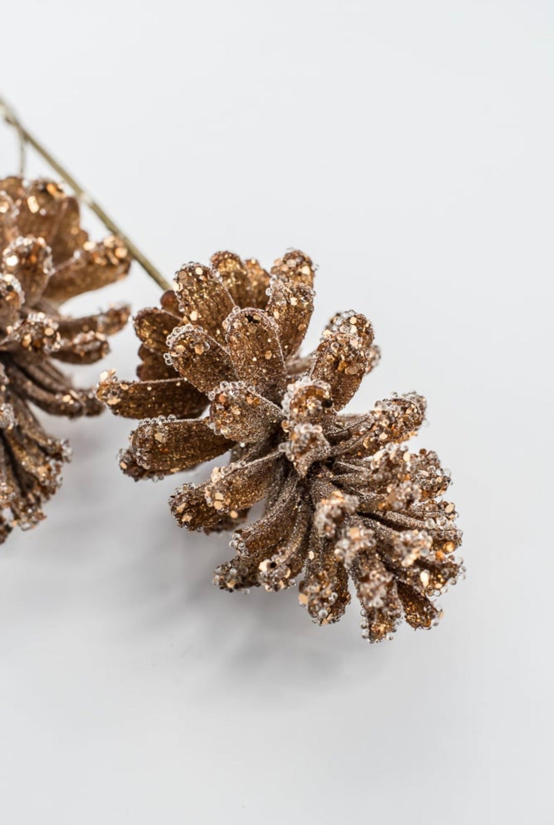 Bronze Iced Pinecones Spray - Greenery MarketXG958-BRZ