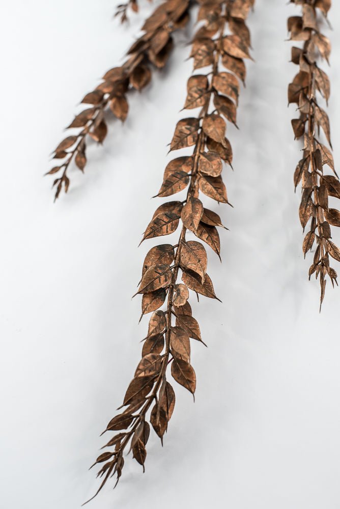 Bronze Metallic Spike Leaf Spray - 37" - Greenery MarketXG884brz