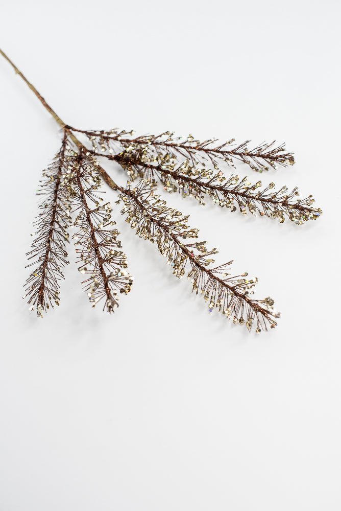 Brown & Champagne Glitter Sequin Spray - 30" - Greenery MarketXG1110BRNCH