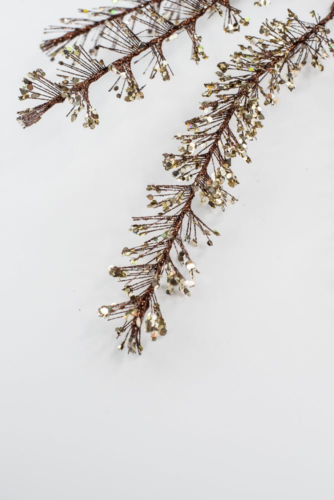 Brown & Champagne Glitter Sequin Spray - 30" - Greenery MarketXG1110BRNCH