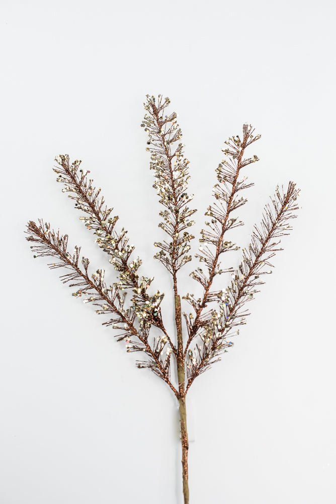 Brown & Champagne Glitter Sequin Spray - 30" - Greenery MarketXG1110BRNCH
