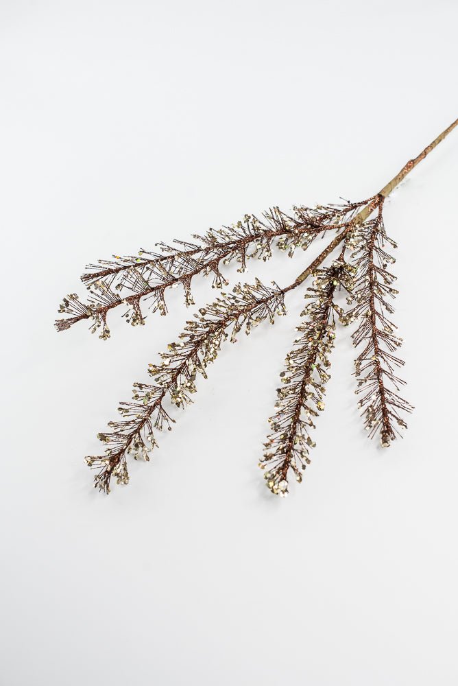 Brown & Champagne Glitter Sequin Spray - 30" - Greenery MarketXG1110BRNCH