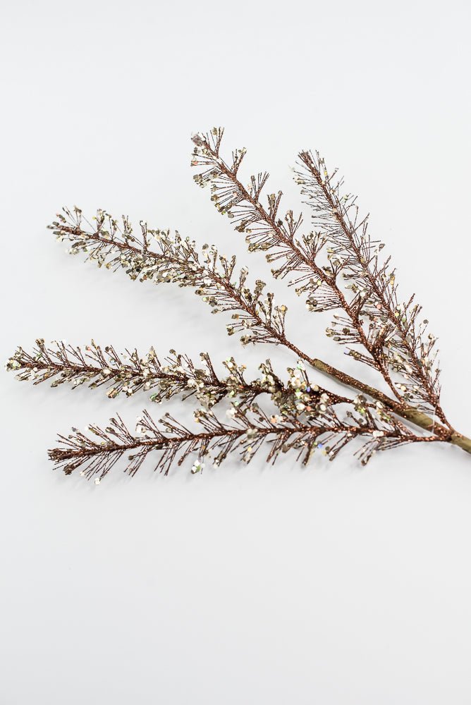 Brown & Champagne Glitter Sequin Spray - 30" - Greenery MarketXG1110BRNCH