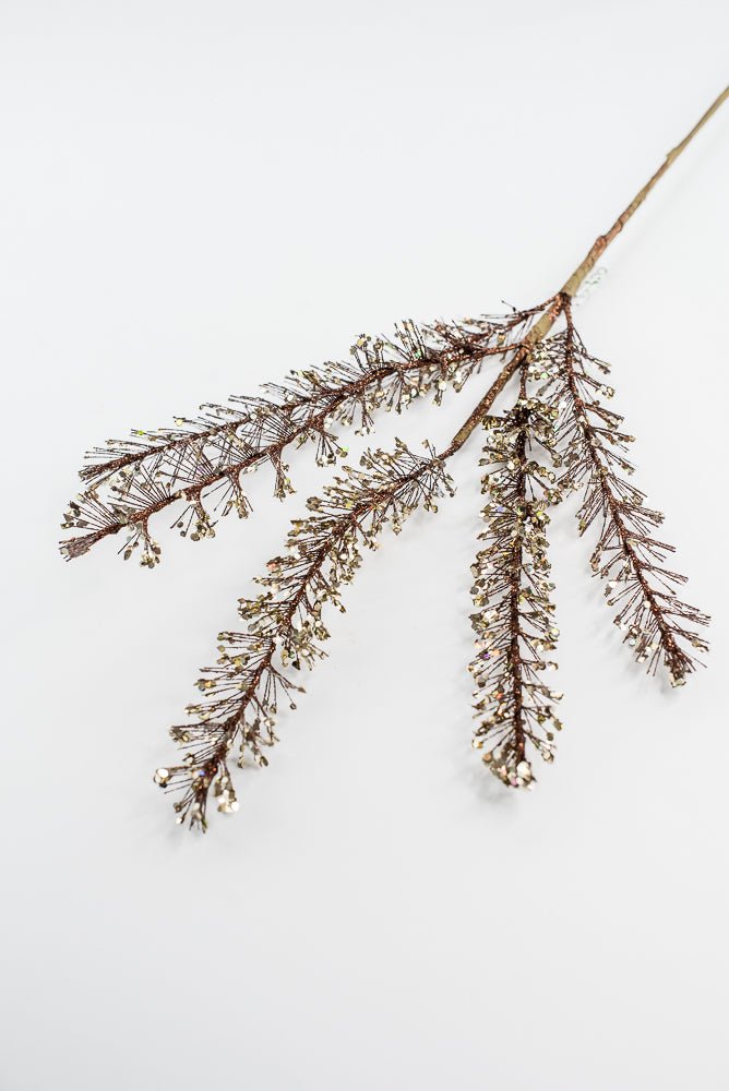 Brown & Champagne Glitter Sequin Spray - 30" - Greenery MarketXG1110BRNCH