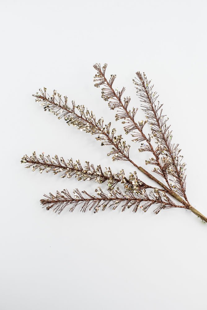 Brown & Champagne Glitter Sequin Spray - 30" - Greenery MarketXG1110BRNCH