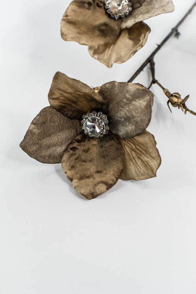 Brown Diamond Velvet Helleborus - 31" - Greenery MarketXFS796-BR/GR