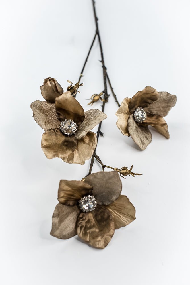 Brown Diamond Velvet Helleborus - 31" - Greenery MarketXFS796-BR/GR