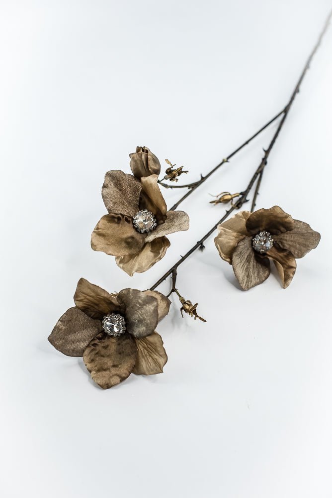 Brown Diamond Velvet Helleborus - 31" - Greenery MarketXFS796-BR/GR