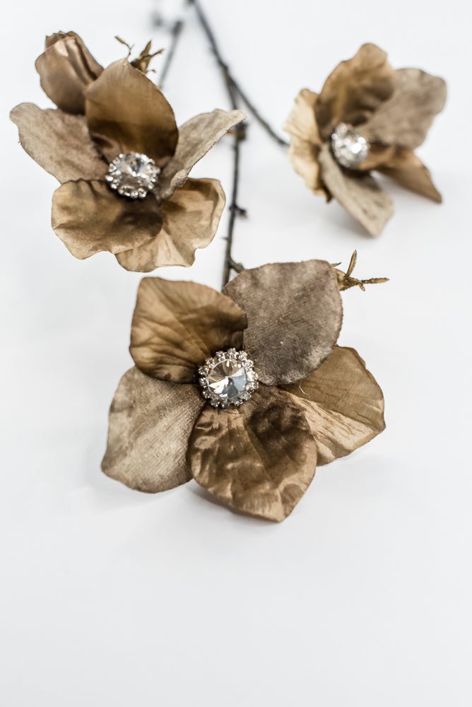 Brown Diamond Velvet Helleborus - 31" - Greenery MarketXFS796-BR/GR