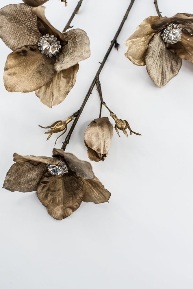 Brown Diamond Velvet Helleborus - 31" - Greenery MarketXFS796-BR/GR