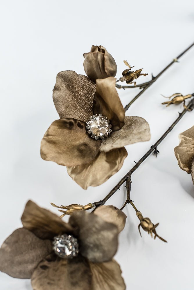 Brown Diamond Velvet Helleborus - 31" - Greenery MarketXFS796-BR/GR