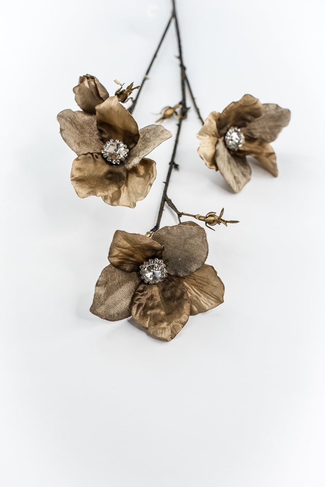 Brown Diamond Velvet Helleborus - 31" - Greenery MarketXFS796-BR/GR