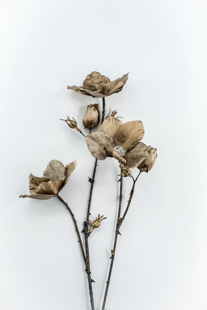 Brown Diamond Velvet Helleborus - 31" - Greenery MarketXFS796-BR/GR