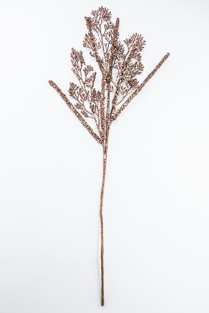 Brown Glitter Leaf Spray - 30" - Greenery MarketXG1122BRNCH
