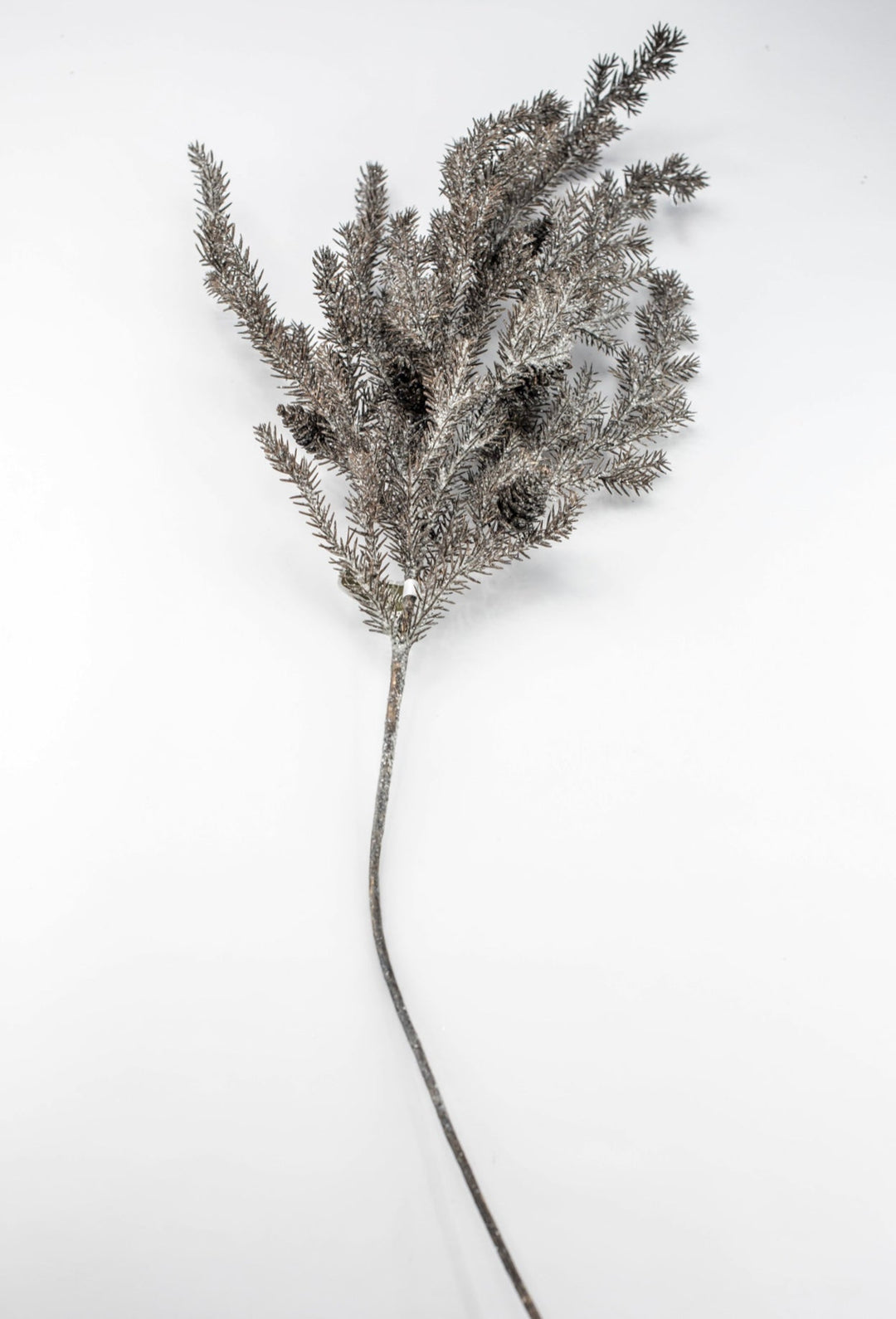 Brown Glitter Pine Spray - 35" - Greenery MarketXDS595-BR