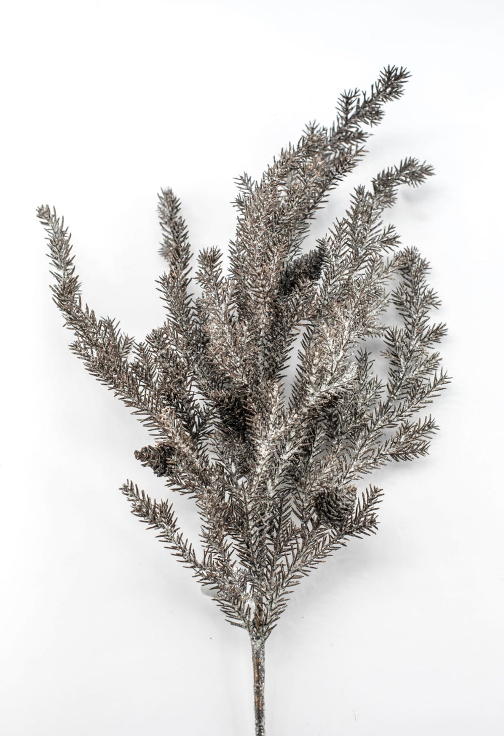 Brown Glitter Pine Spray - 35" - Greenery MarketXDS595-BR