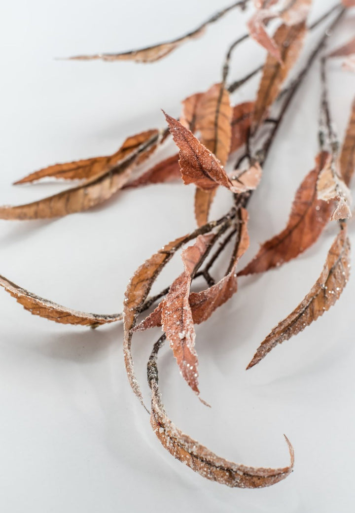 Brown Iced Eucalyptus Leaf Spray - 32" - Greenery MarketXDS569-BR