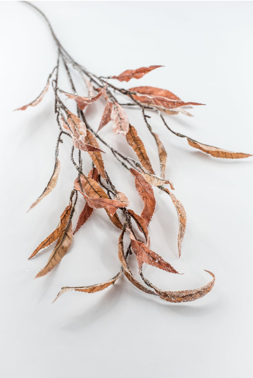 Brown Iced Eucalyptus Leaf Spray - 32" - Greenery MarketXDS569-BR