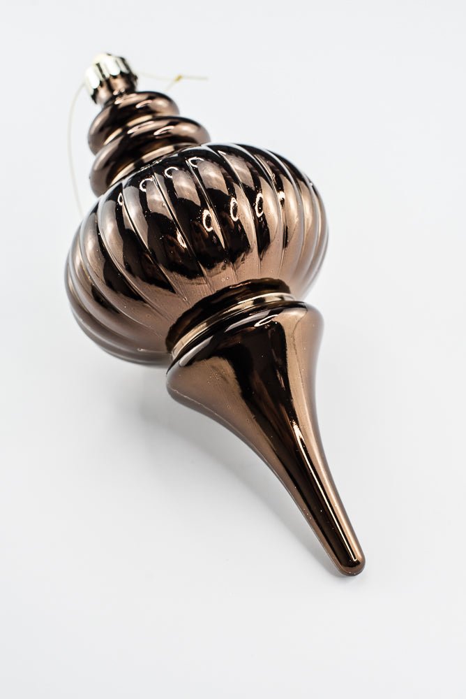 Brown Ornament Metallic Finial - 10" - Greenery MarketOrnaments86958BN
