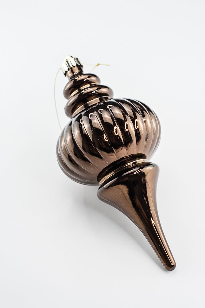 Brown Ornament Metallic Finial - 10" - Greenery MarketOrnaments86958BN