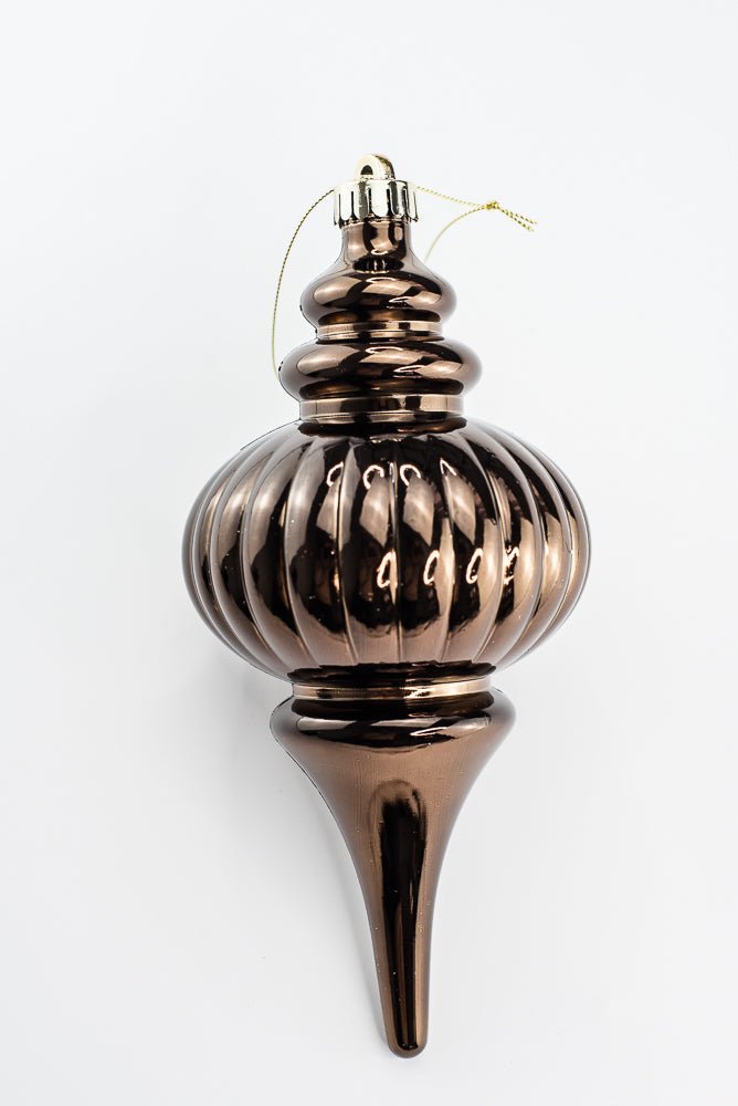 Brown Ornament Metallic Finial - 10" - Greenery MarketOrnaments86958BN