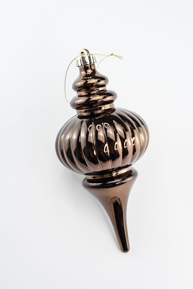 Brown Ornament Metallic Finial - 10" - Greenery MarketOrnaments86958BN