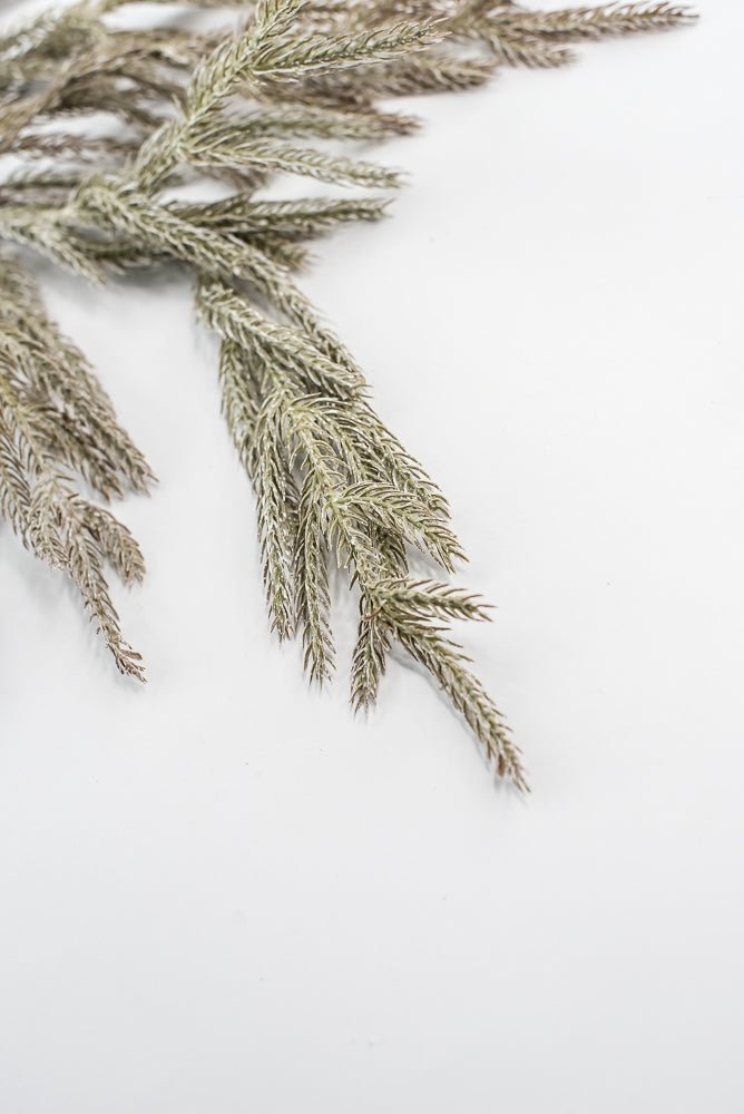 Brown & White Soft Touch Pine Spray - 35" - Greenery MarketX1974BRNW