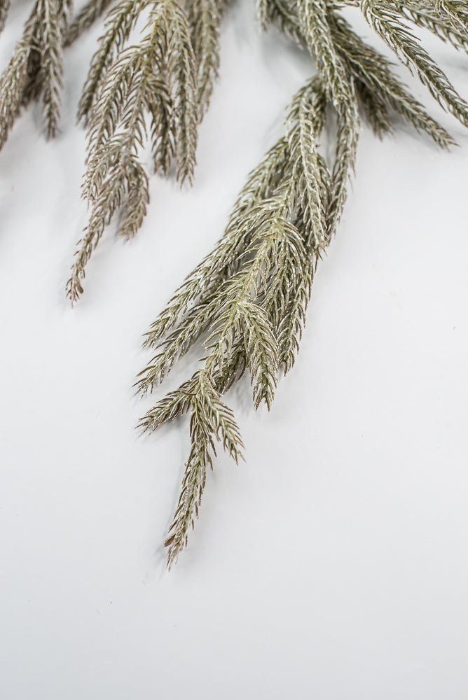 Brown & White Soft Touch Pine Spray - 35" - Greenery MarketX1974BRNW